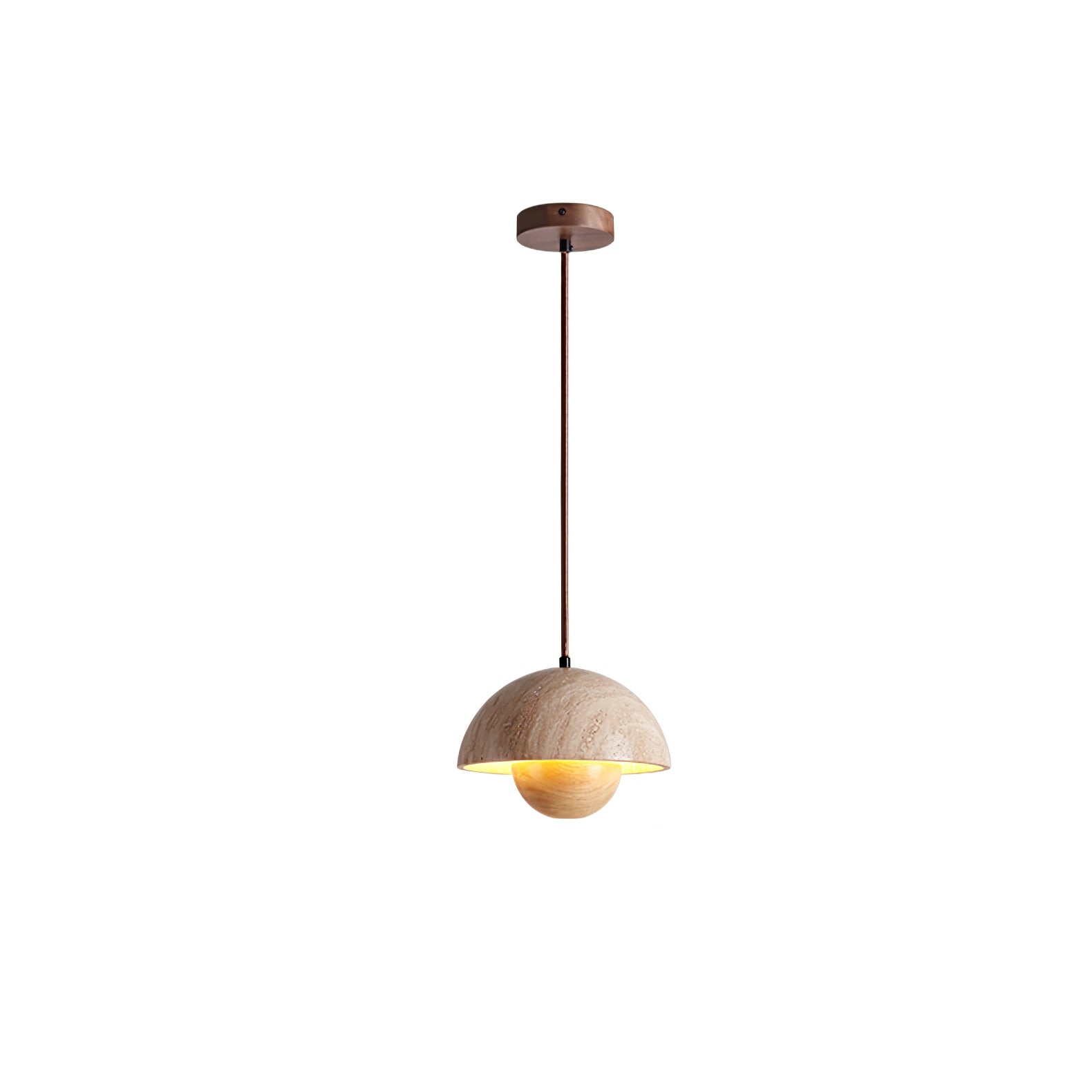 Ersile Travertine Pendant Light - Blowlighting