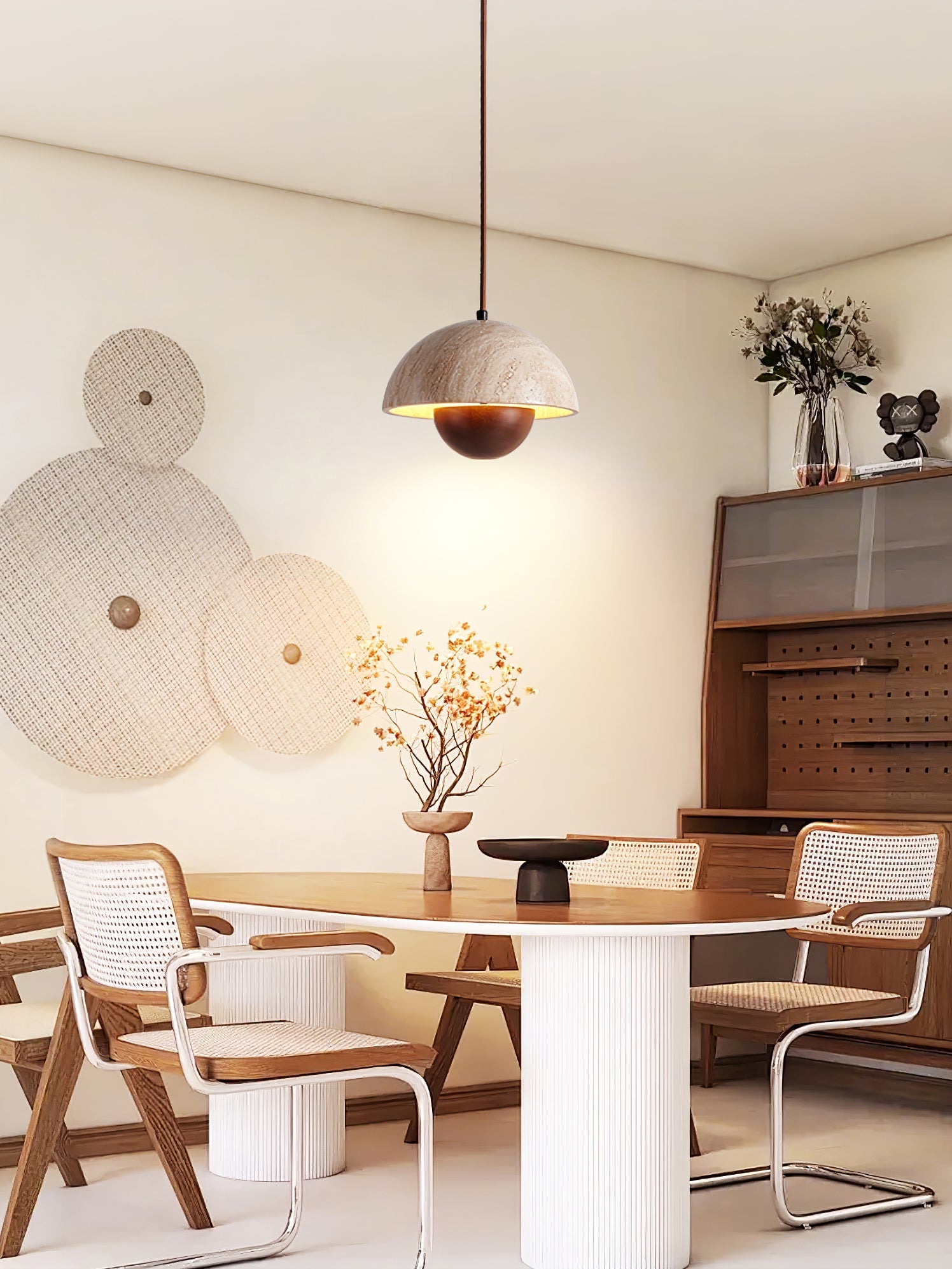 Ersile Travertine Pendant Light - Blowlighting