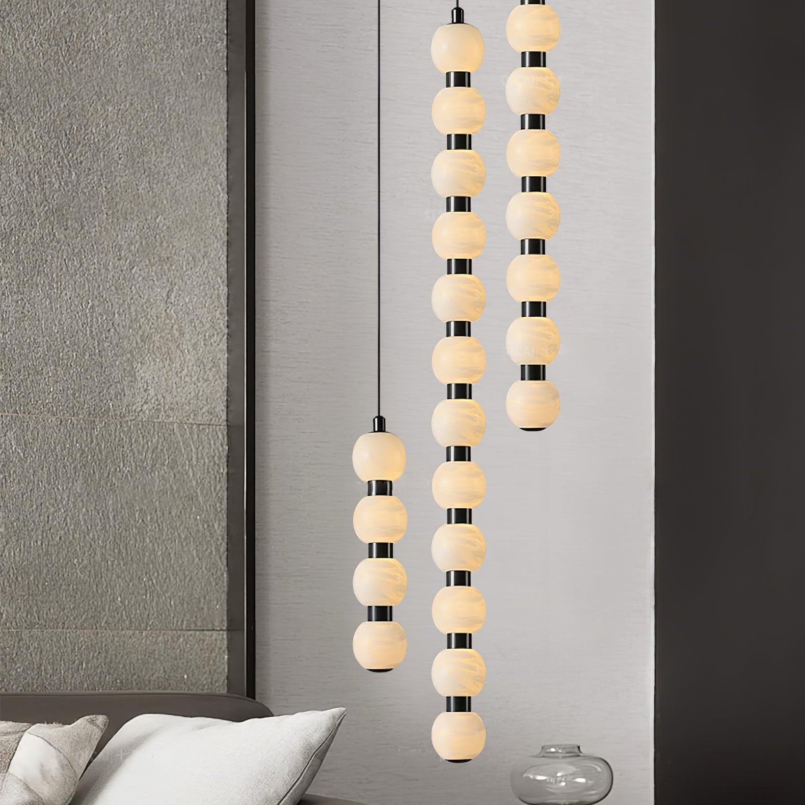 Lyra Modern Alabaster Pendant Light - Blowlighting