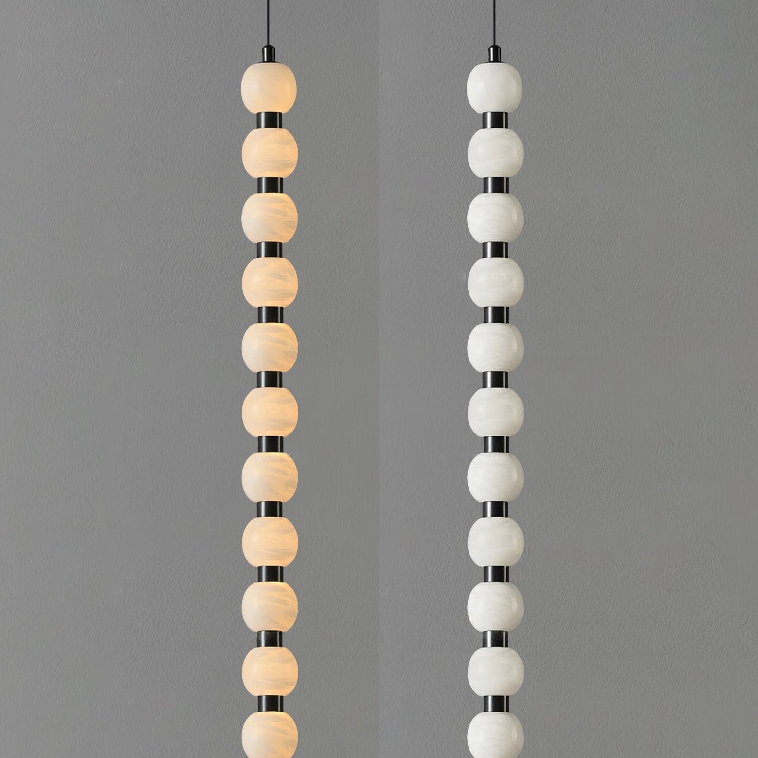 Lyra Modern Alabaster Pendant Light - Blowlighting