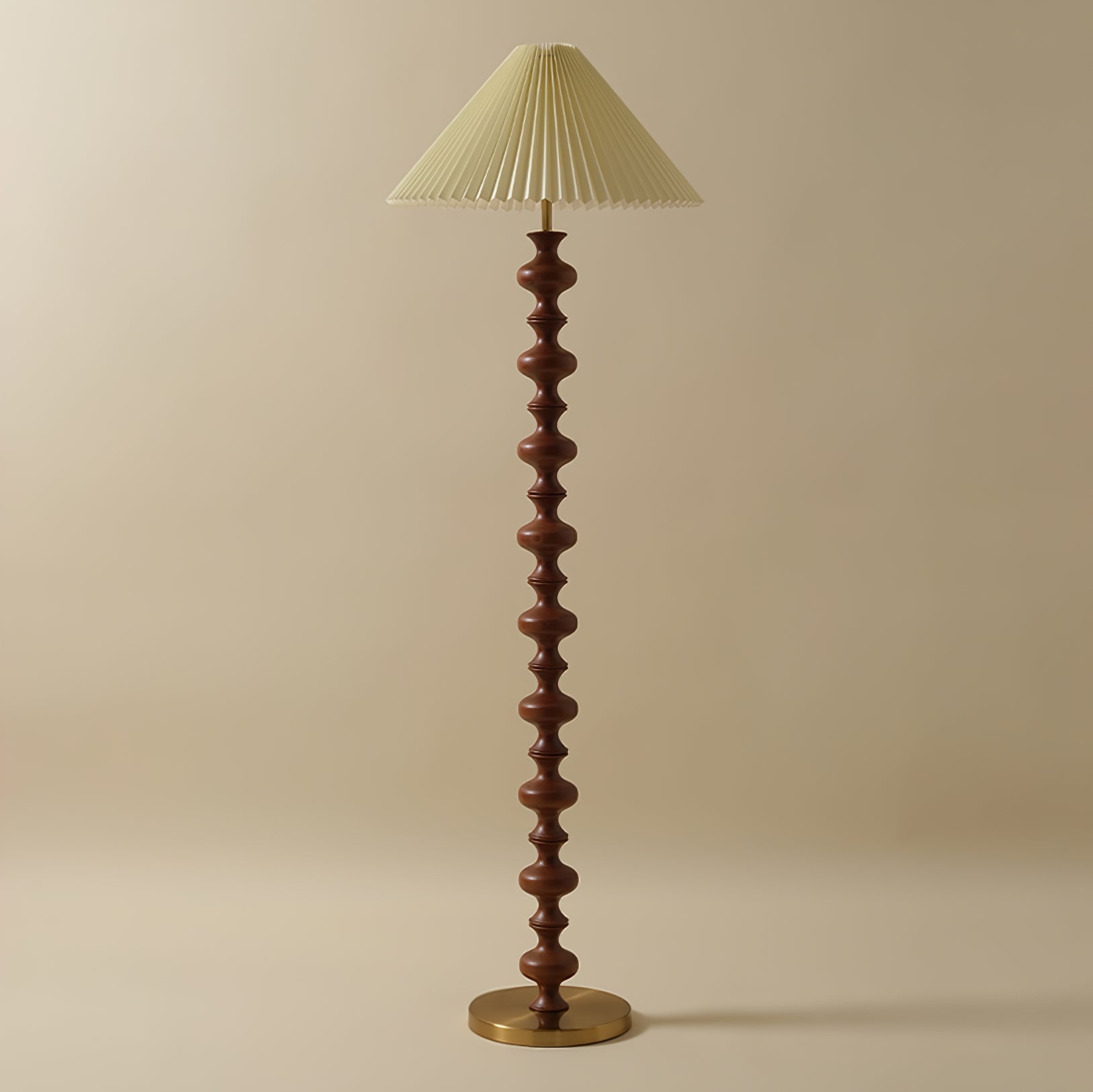 Sculpted Rhythm Wood Floor Lamp - Blowlighting