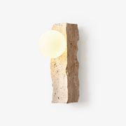 Elnoren Organic Travertine Wall Light - Blowlighting