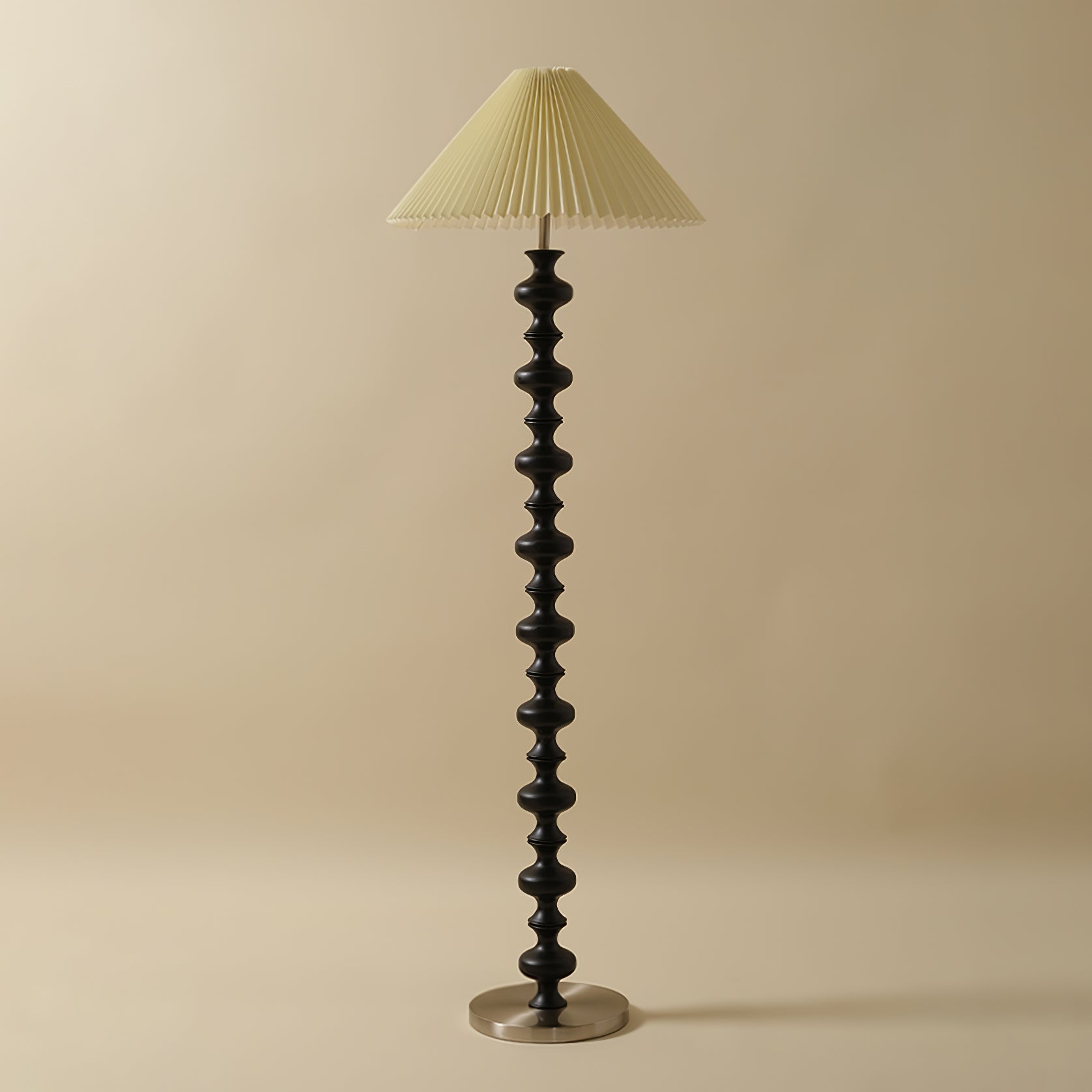 Sculpted Rhythm Wood Floor Lamp - Blowlighting