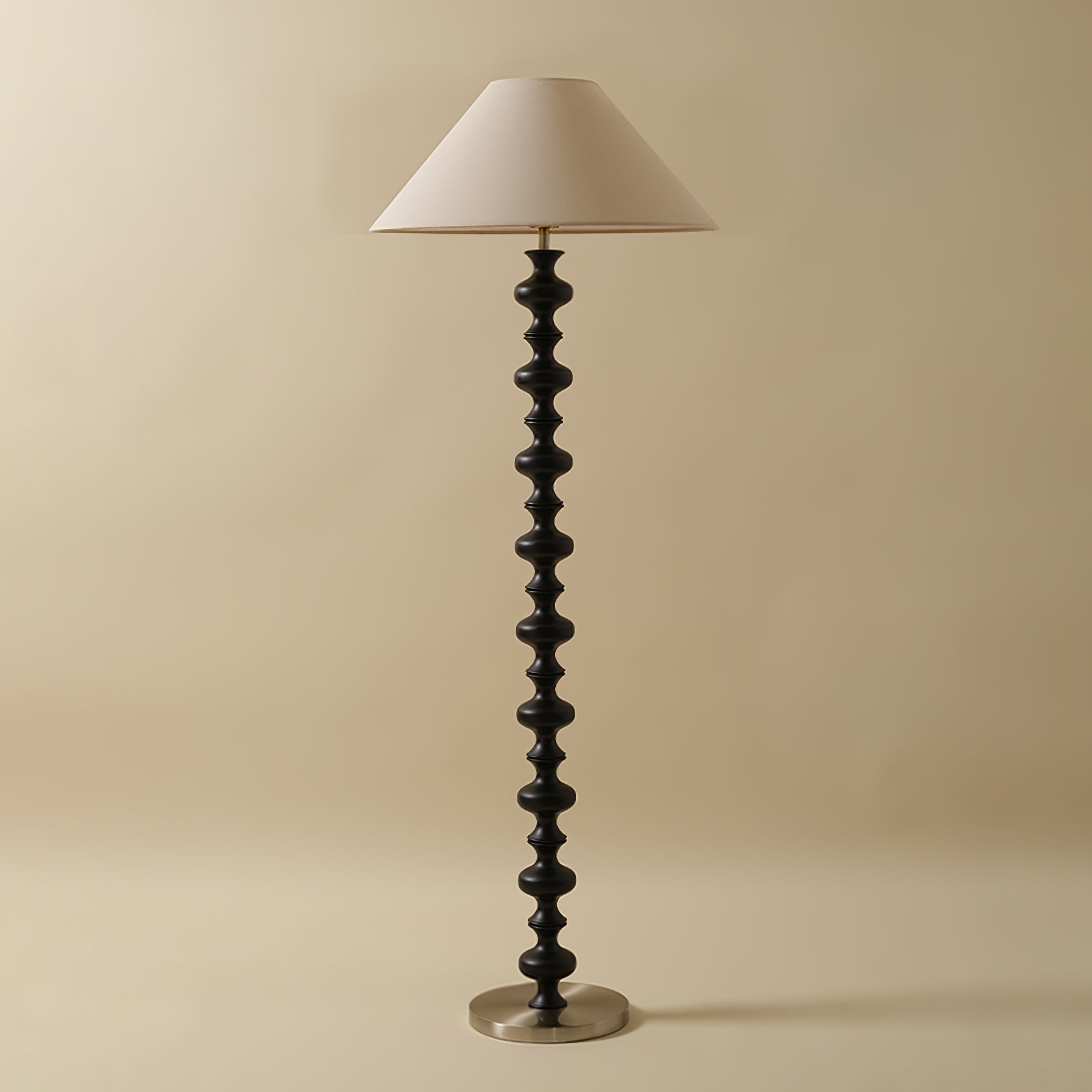 Sculpted Rhythm Wood Floor Lamp - Blowlighting