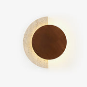 Coraeen Half-Moon Travertine Wall Light - Blowlighting