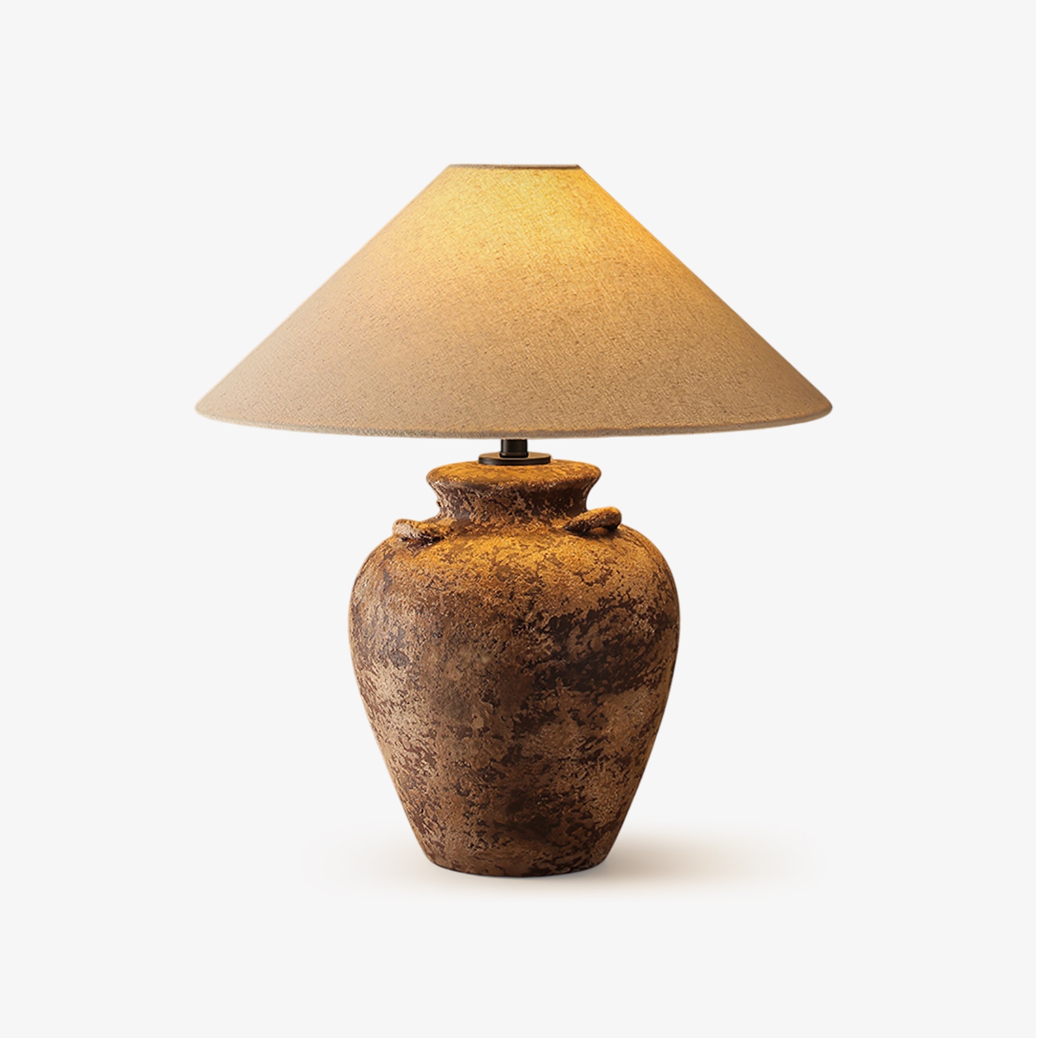 Vintage Terracotta Vase Table Lamp - Blowlighting
