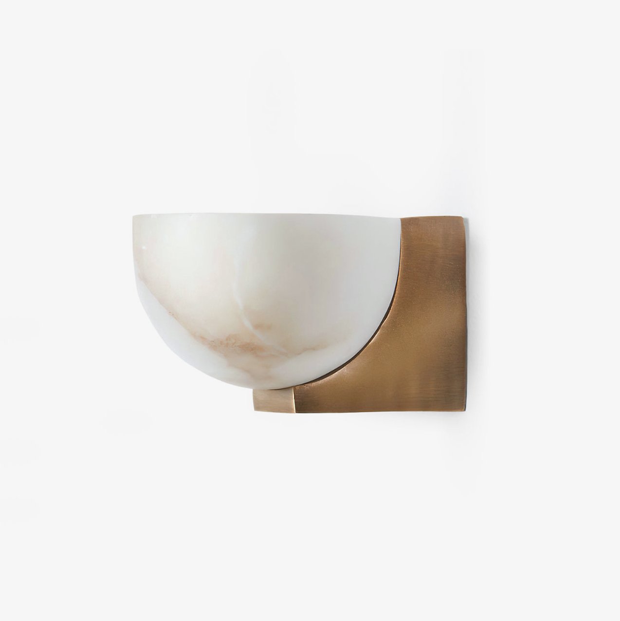 Corvina Bowl Alabaster Wall Light - Blowlighting