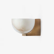 Corvina Bowl Alabaster Wall Light - Blowlighting