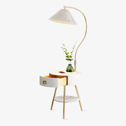 Pleated Nightstand Floor Light - Blowlighting