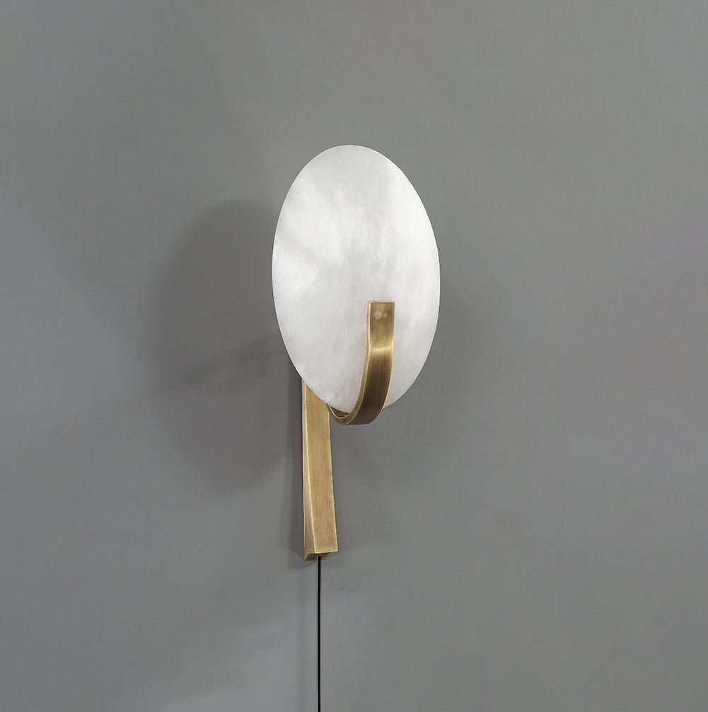 Althea Minimalist Alabaster Wall Lamp - Blowlighting
