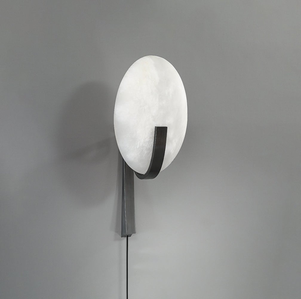 Althea Minimalist Alabaster Wall Lamp - Blowlighting