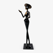 Zevinen Elegant Black Metal Floor Lamp - Blowlighting