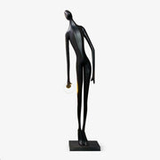 Zolirion Abstract Black Metal Floor Lamp - Blowlighting