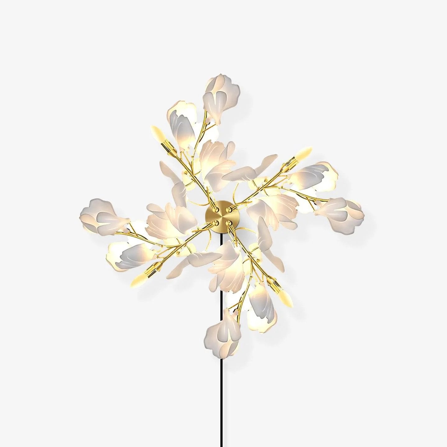 Gingko Flowers Plug-in Wall Lamp - Blowlighting