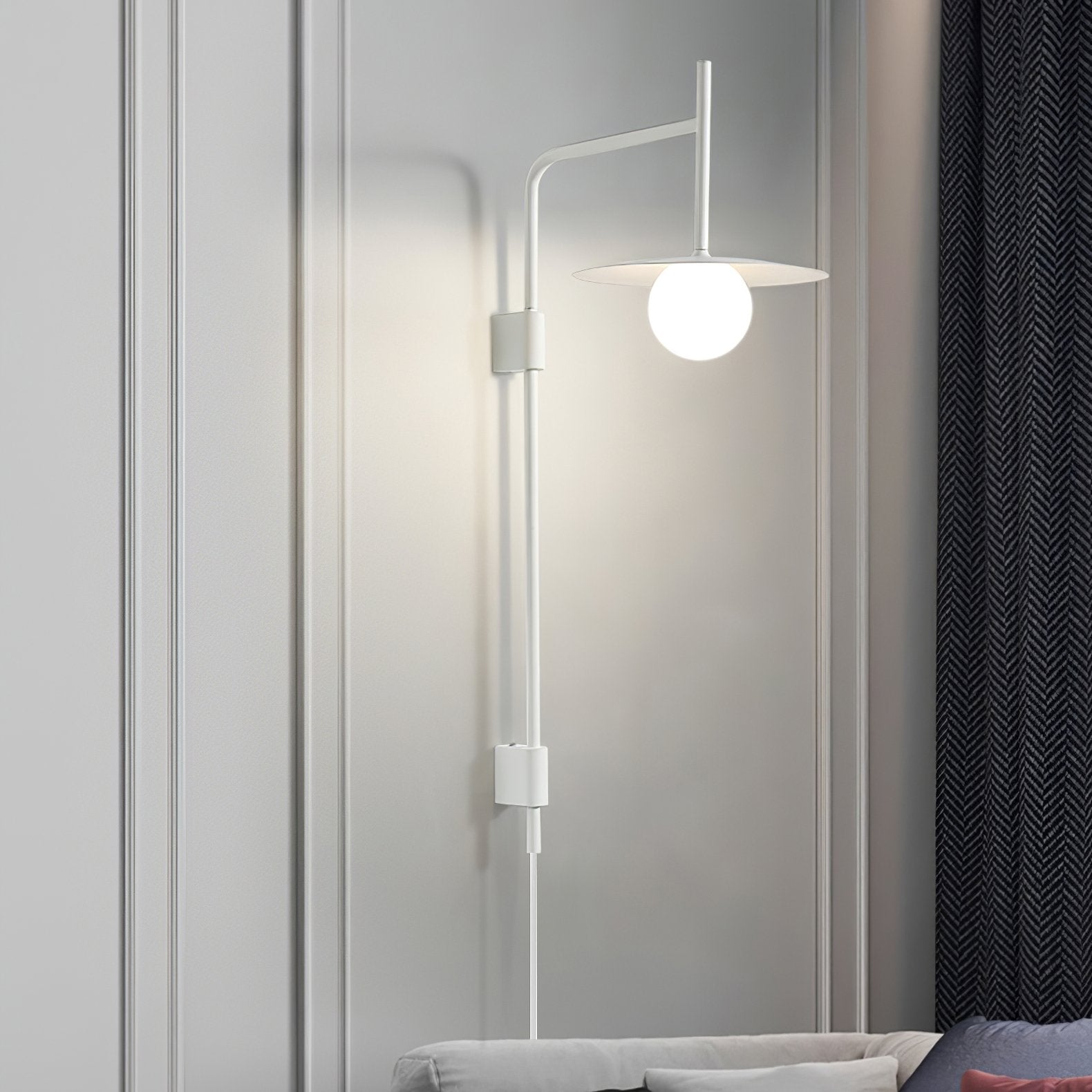 Gea Swing Arm Plug-in Wall Lamp - Blowlighting