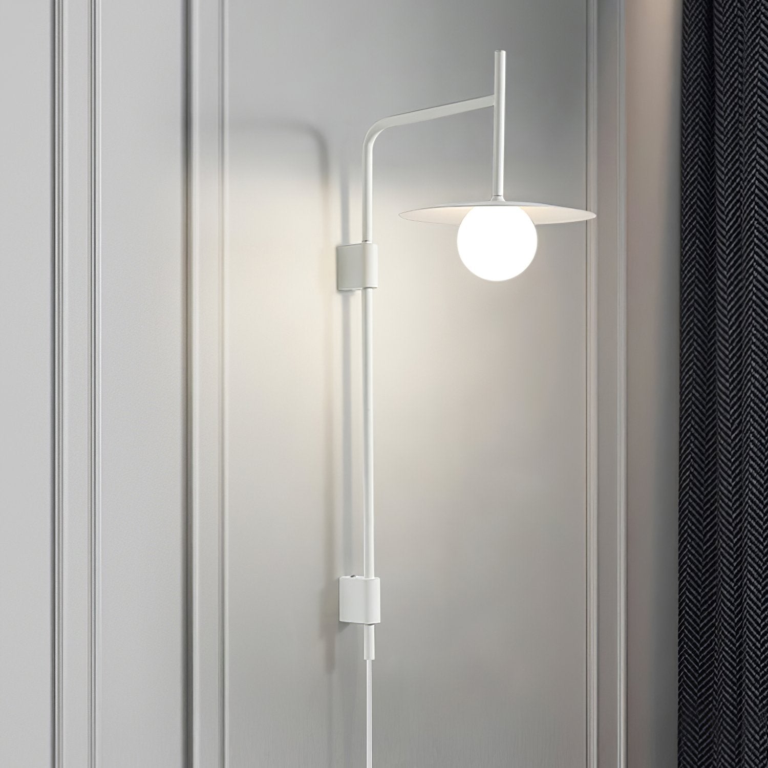 Gea Swing Arm Plug-in Wall Lamp - Blowlighting