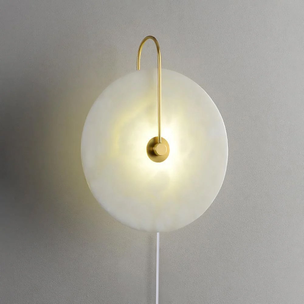 Ceraeyra Alabaster Globe Wall Light - Blowlighting