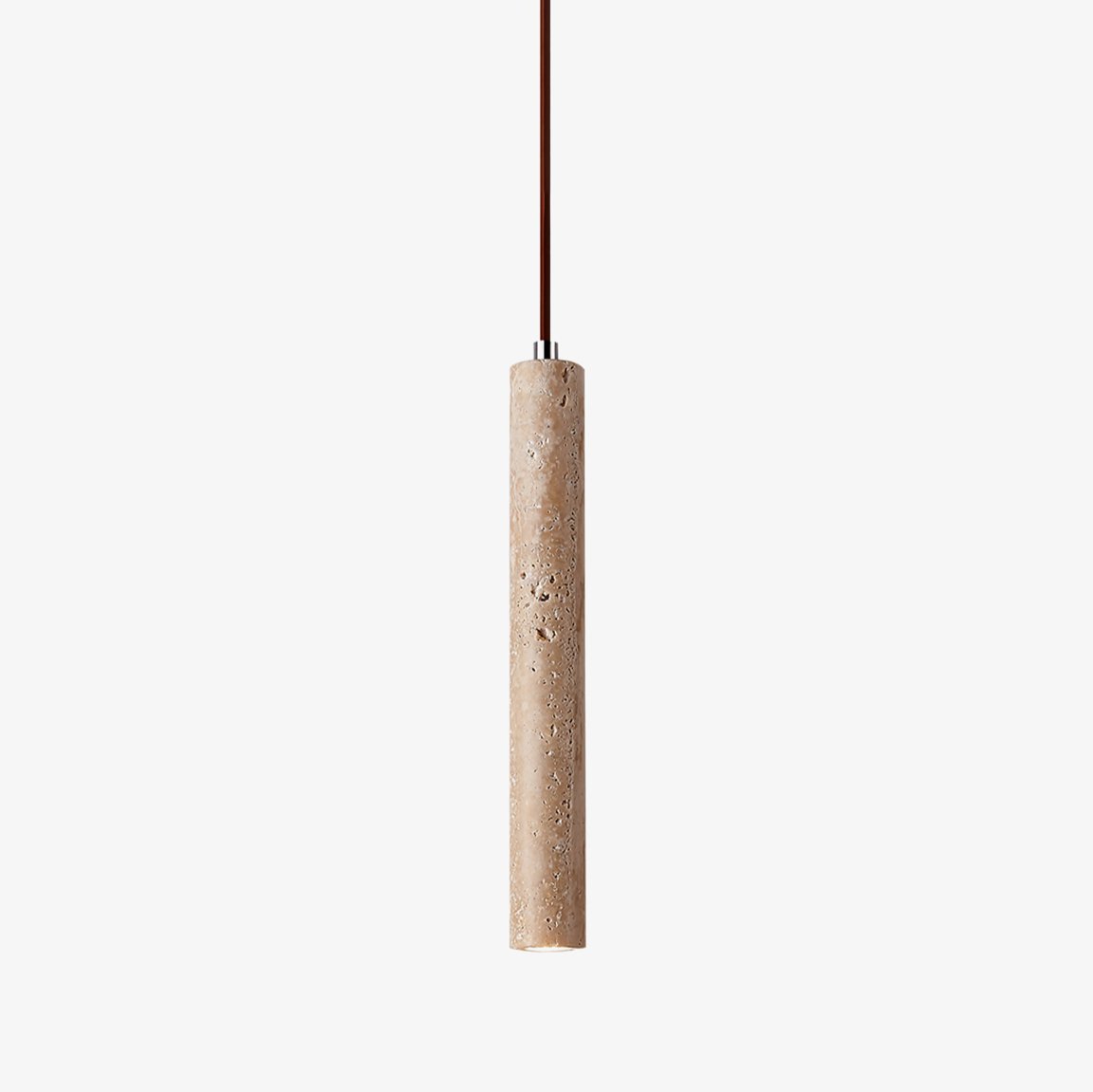 Olvynarae Cylindrical Travertine Pendant Light - Blowlighting