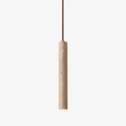 Olvynarae Cylindrical Travertine Pendant Light - Blowlighting