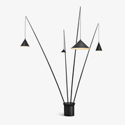 Canorara Multi-Arm Black Floor Lamp - Blowlighting
