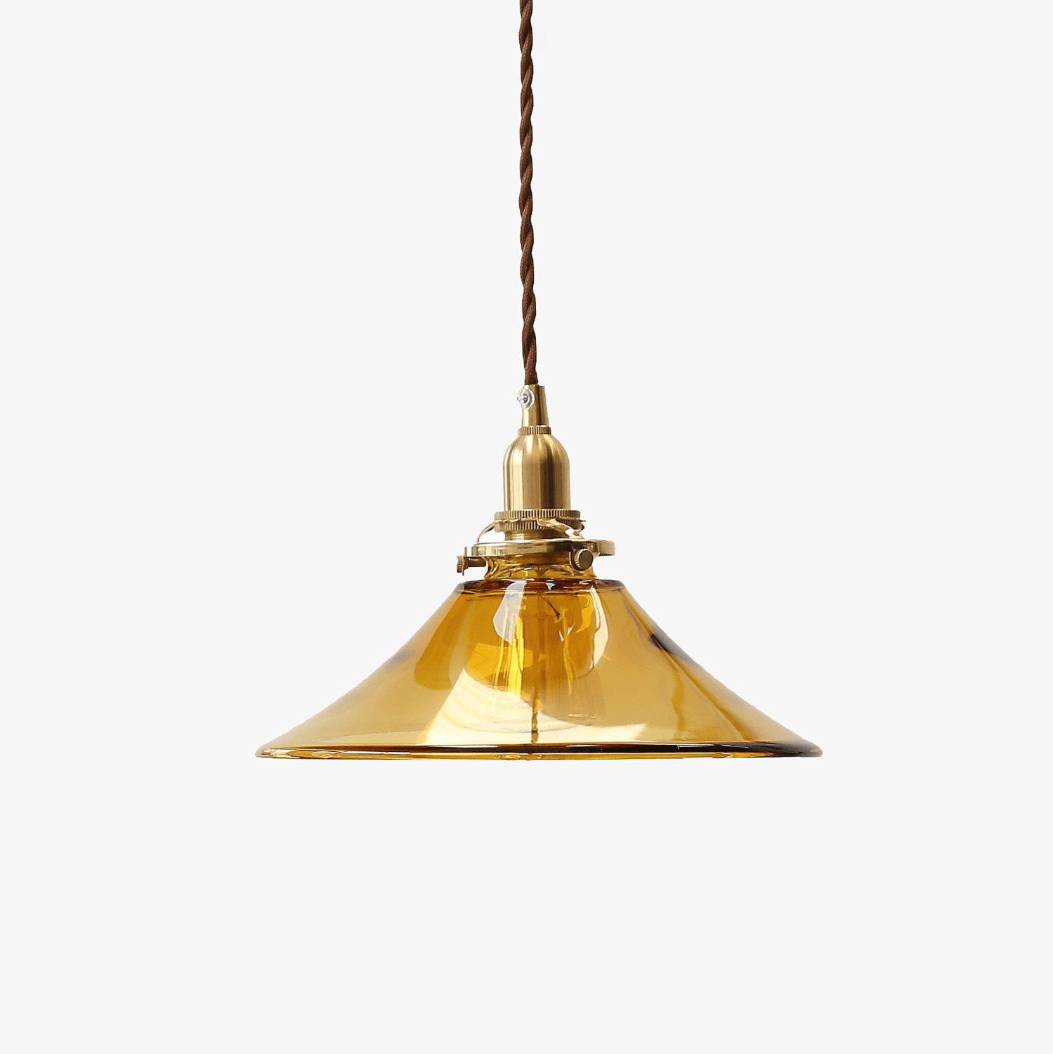 Amber Glass Pendant Light - Blowlighting