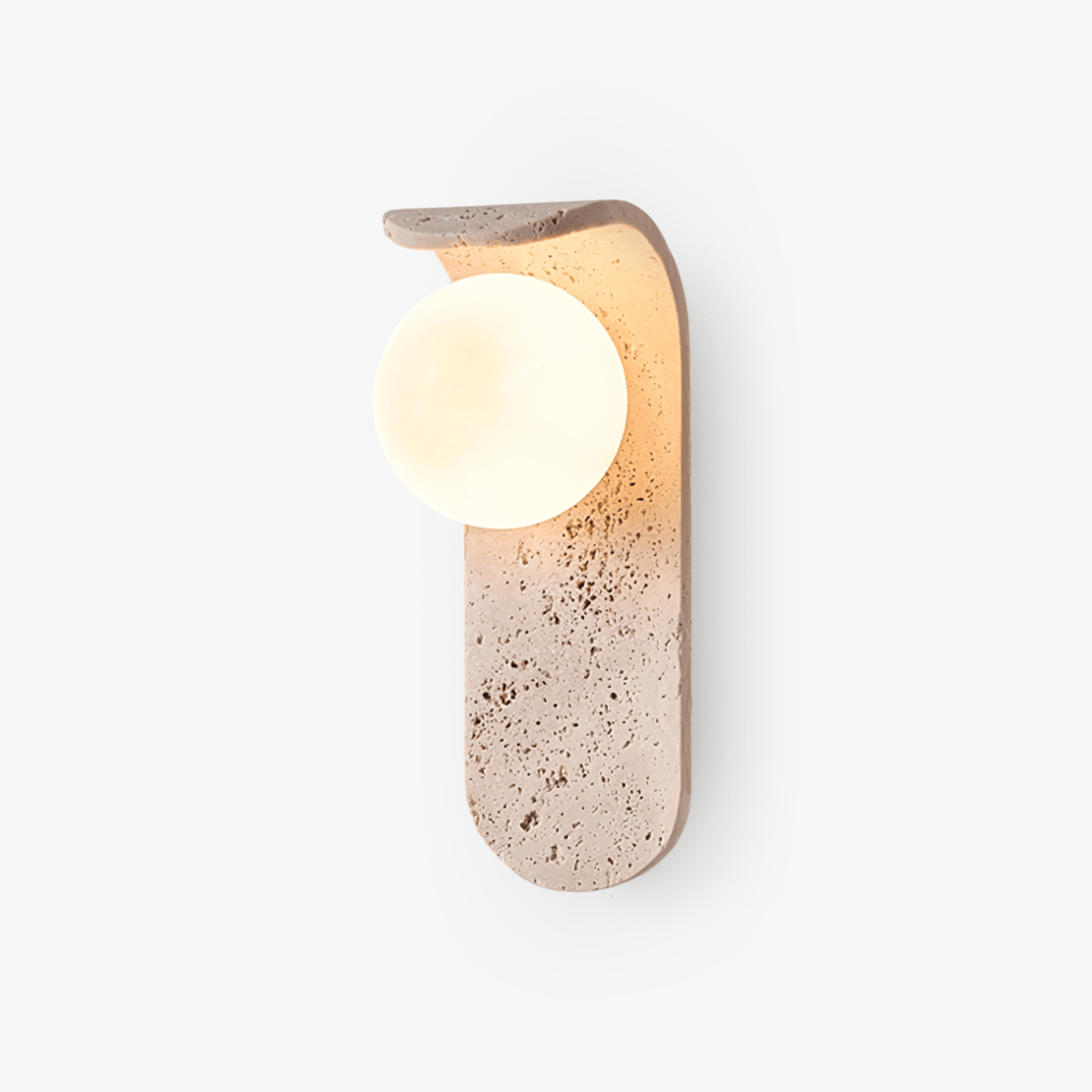 Cutalos Sconce-Frame Travertine Wall Light - Blowlighting