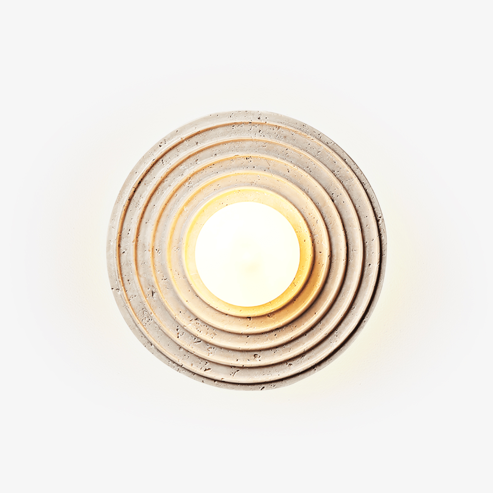 Zelirara Concentric Travertine Wall Light - Blowlighting