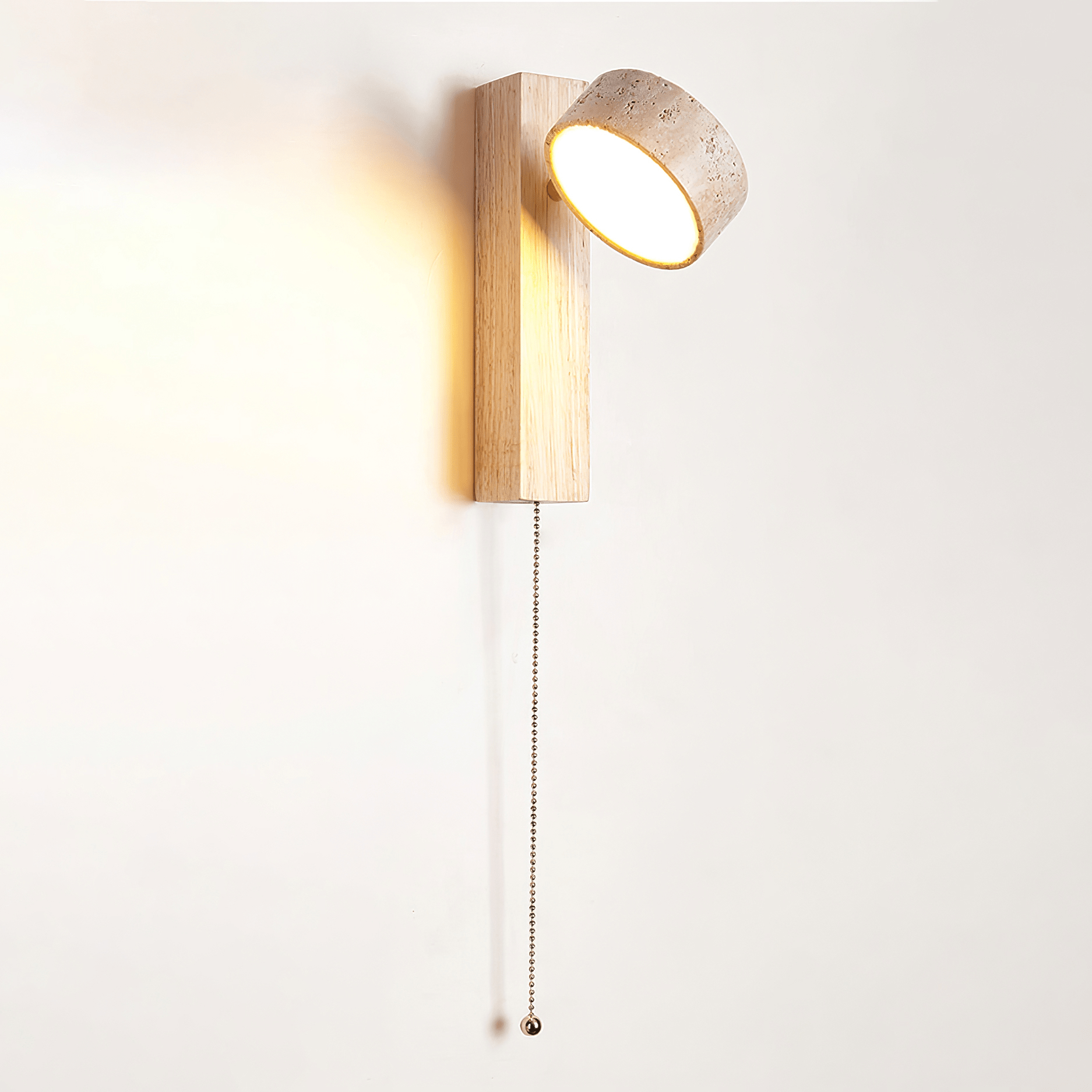 Ulvyna Cylinder-Stack Travertine Wall Light - Blowlighting