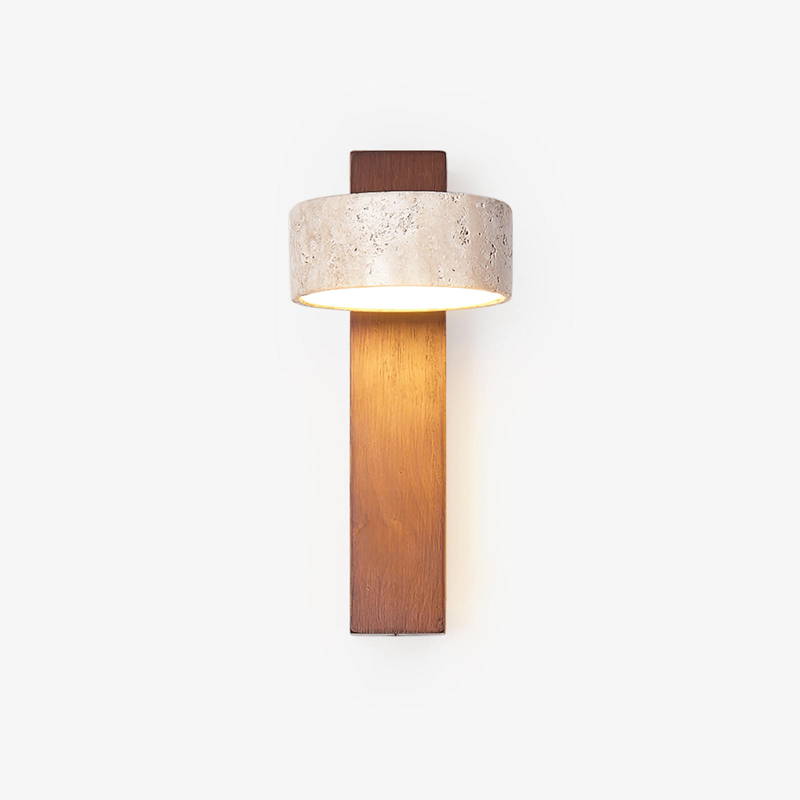 Ulvyna Cylinder-Stack Travertine Wall Light - Blowlighting