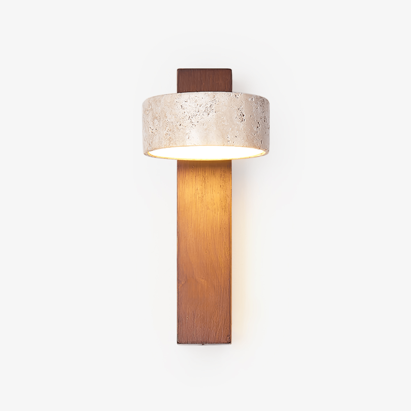 Ulvyna Cylinder-Stack Travertine Wall Light - Blowlighting