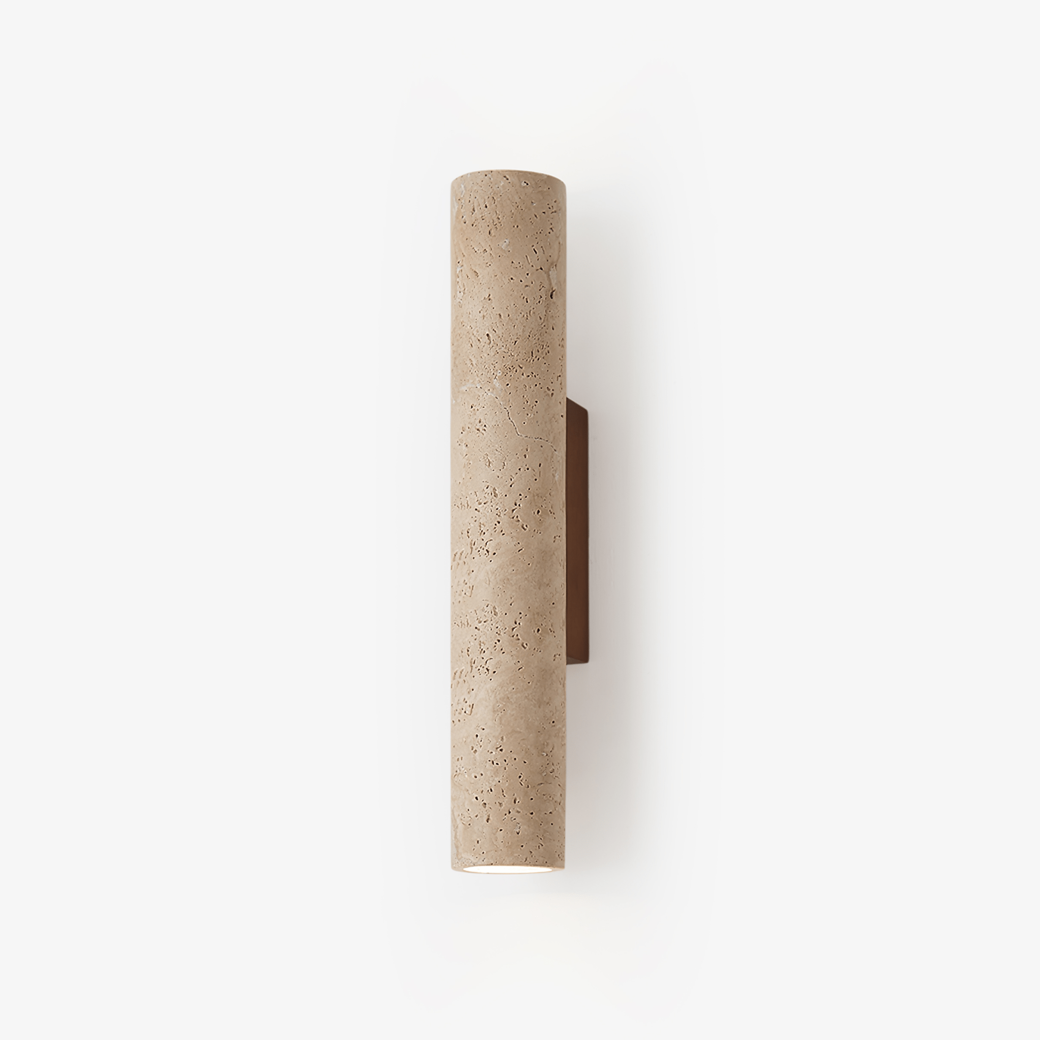 Olvaros Slim Cylinder Travertine Wall Light - Blowlighting