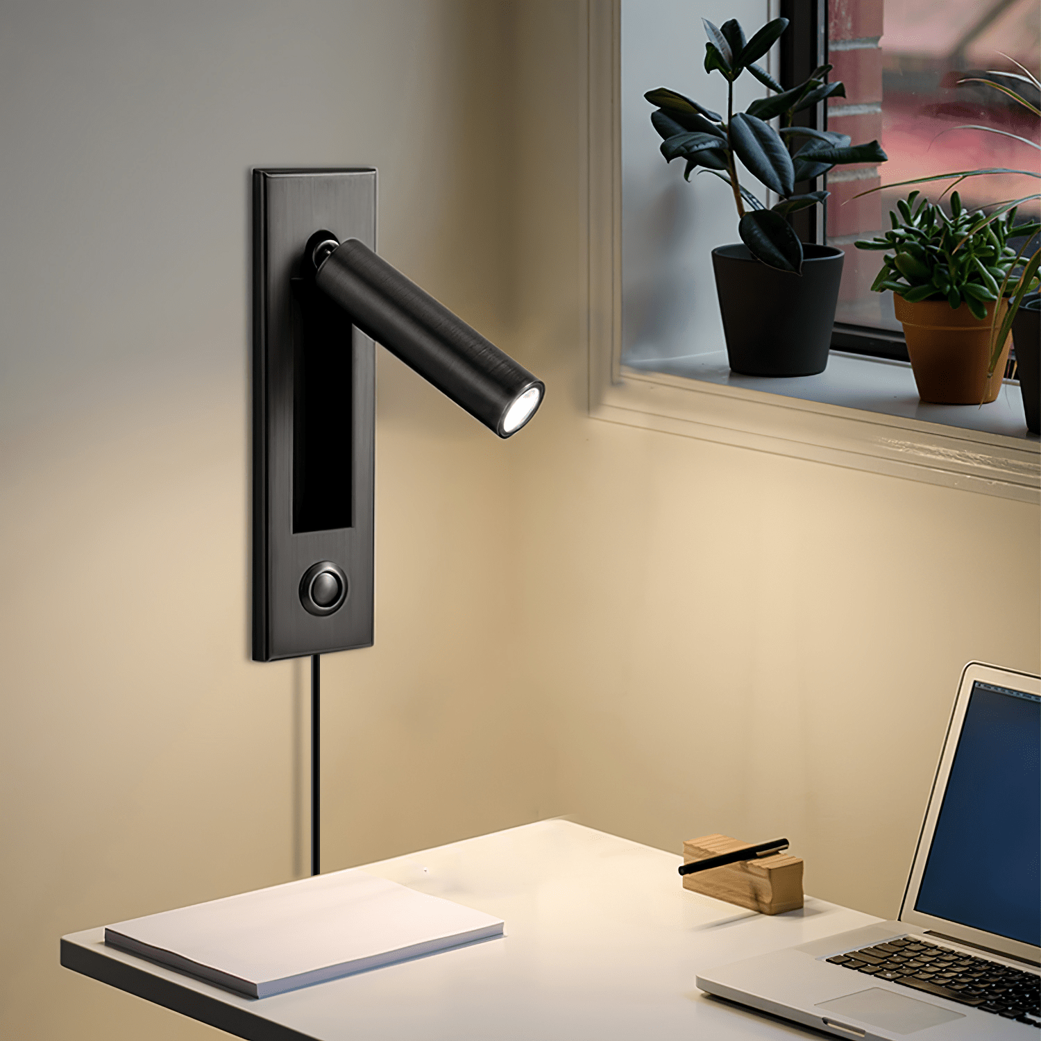 Embedded Bedside Plug-in Sconce - Blowlighting