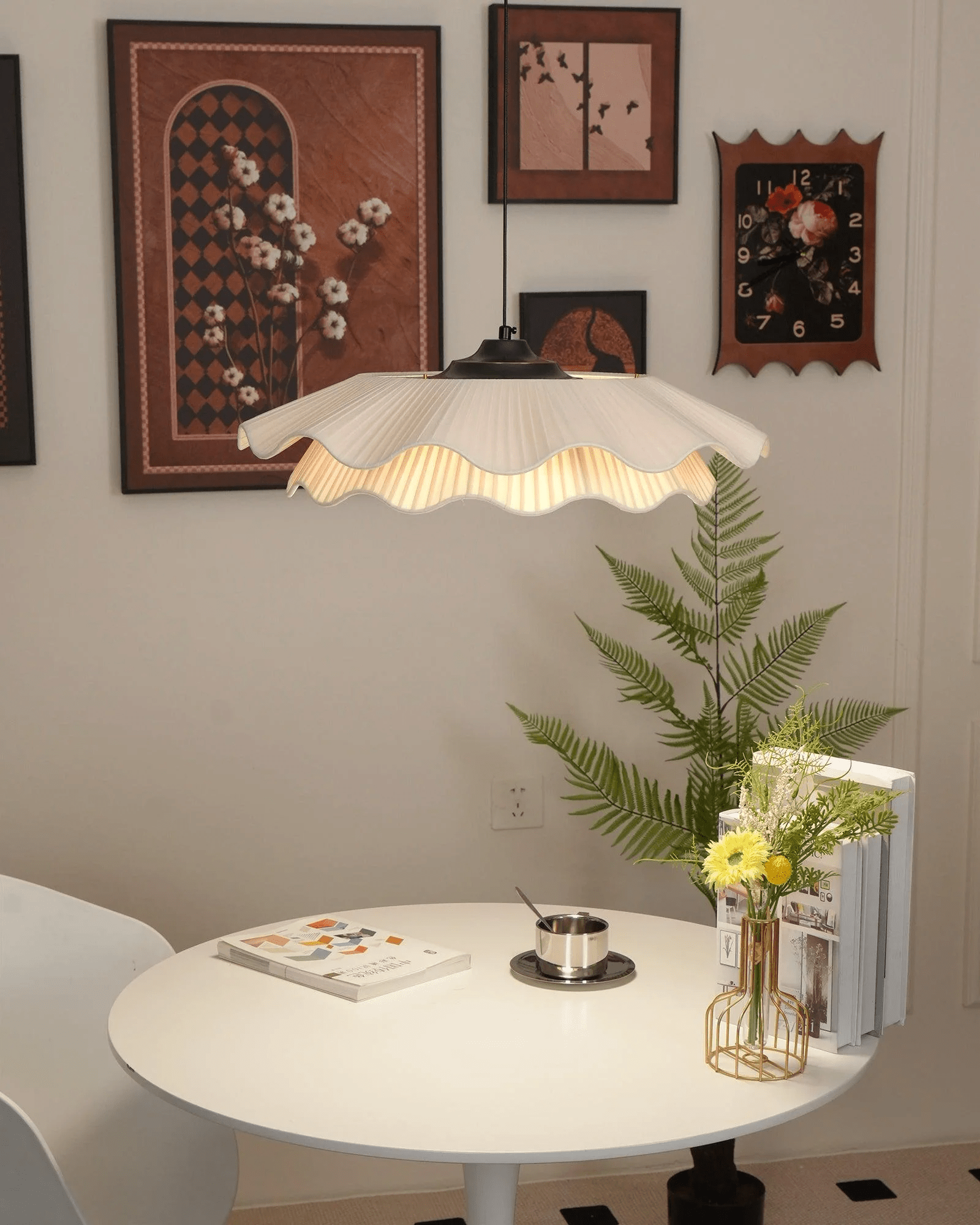 Arwen Fabric Wave Pendant Lamp - Blowlighting