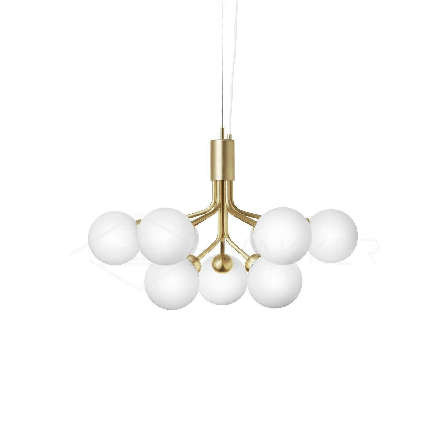 Glass Sphere Cluster Chandelier - Blowlighting
