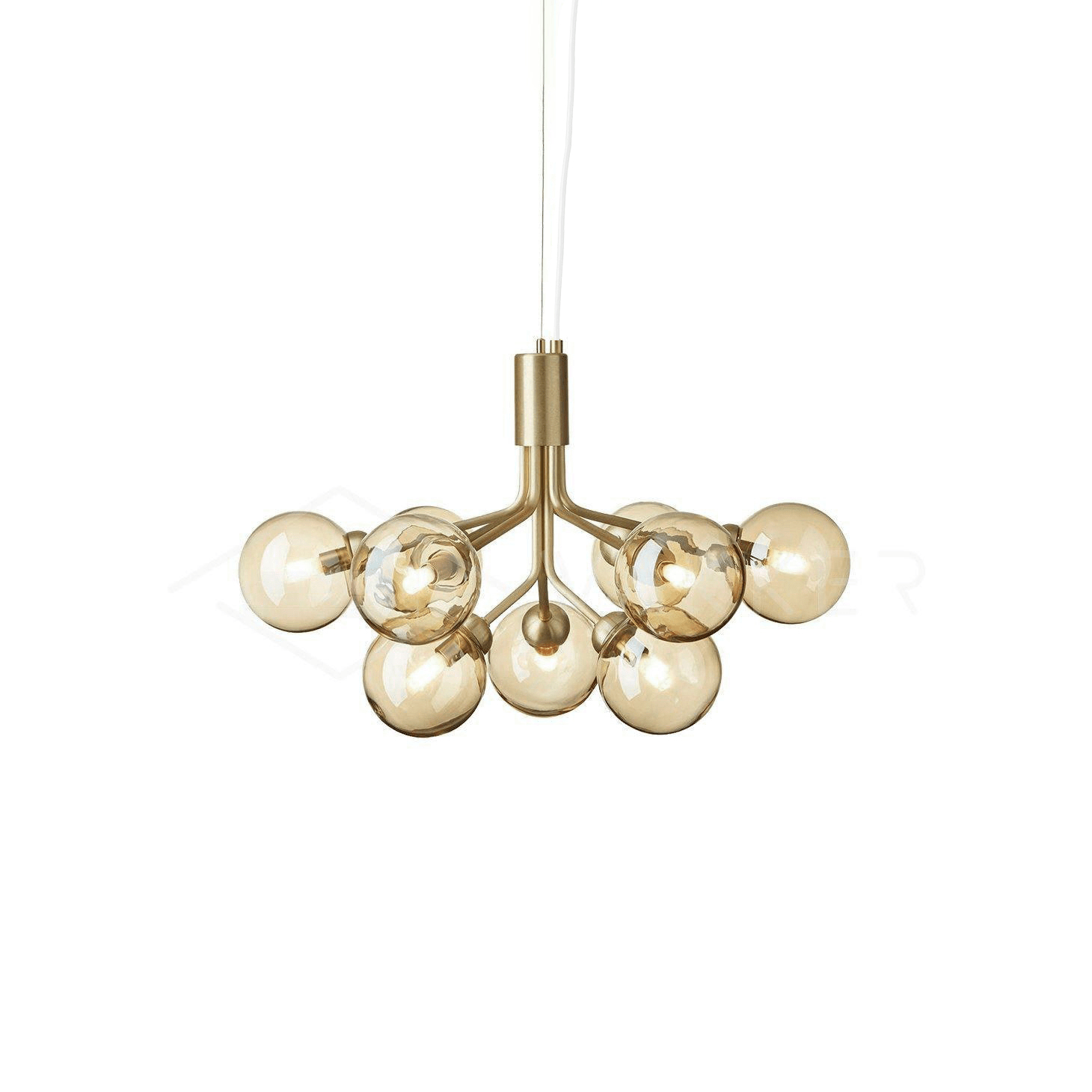 Glass Sphere Cluster Chandelier - Blowlighting