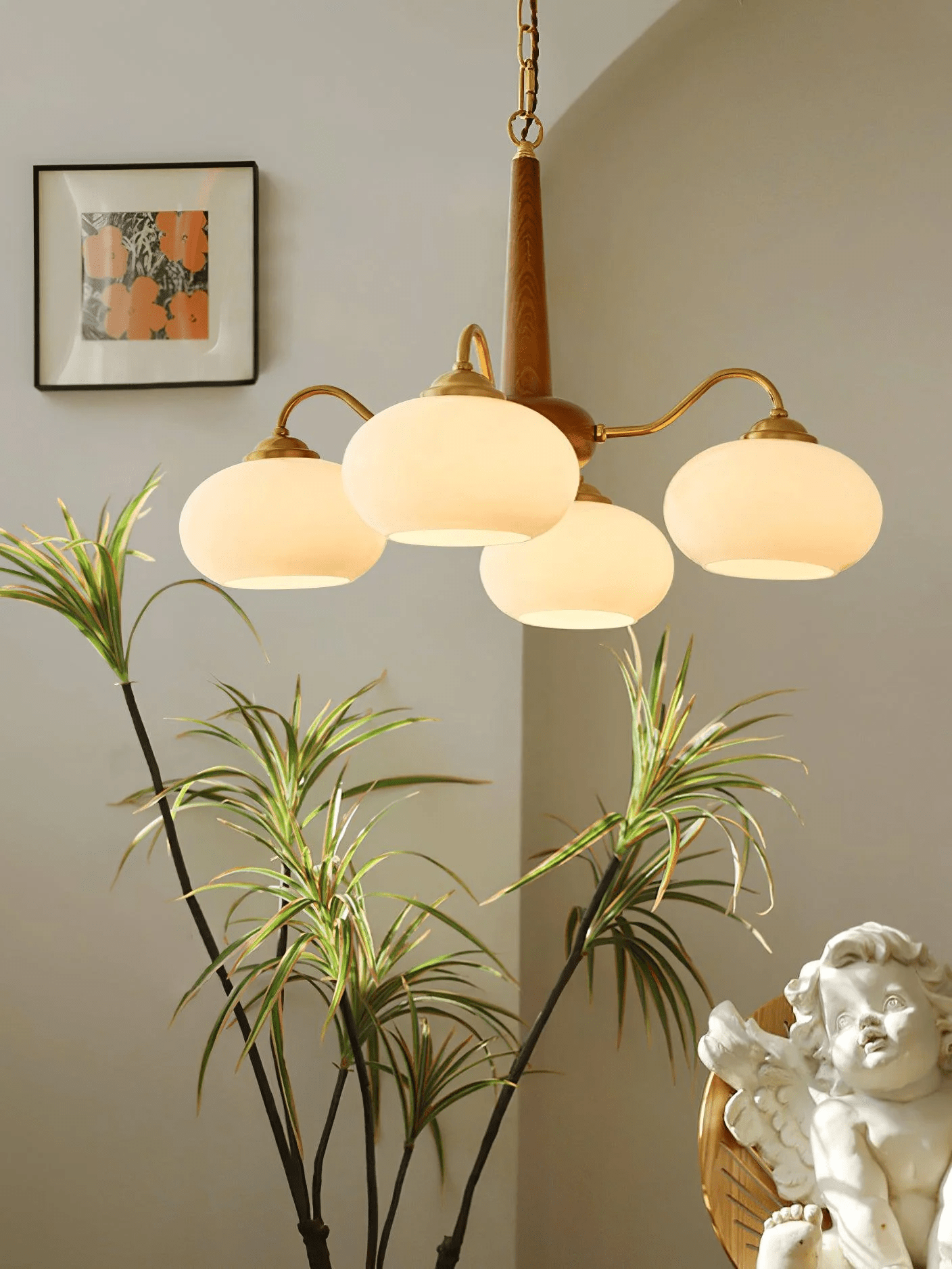 Persimmon Chandelier - Blowlighting