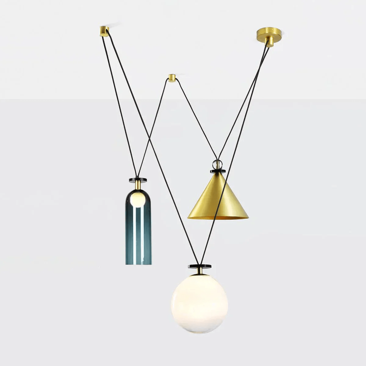 Geometric Shape Art Modern Chandelier - Blowlighting