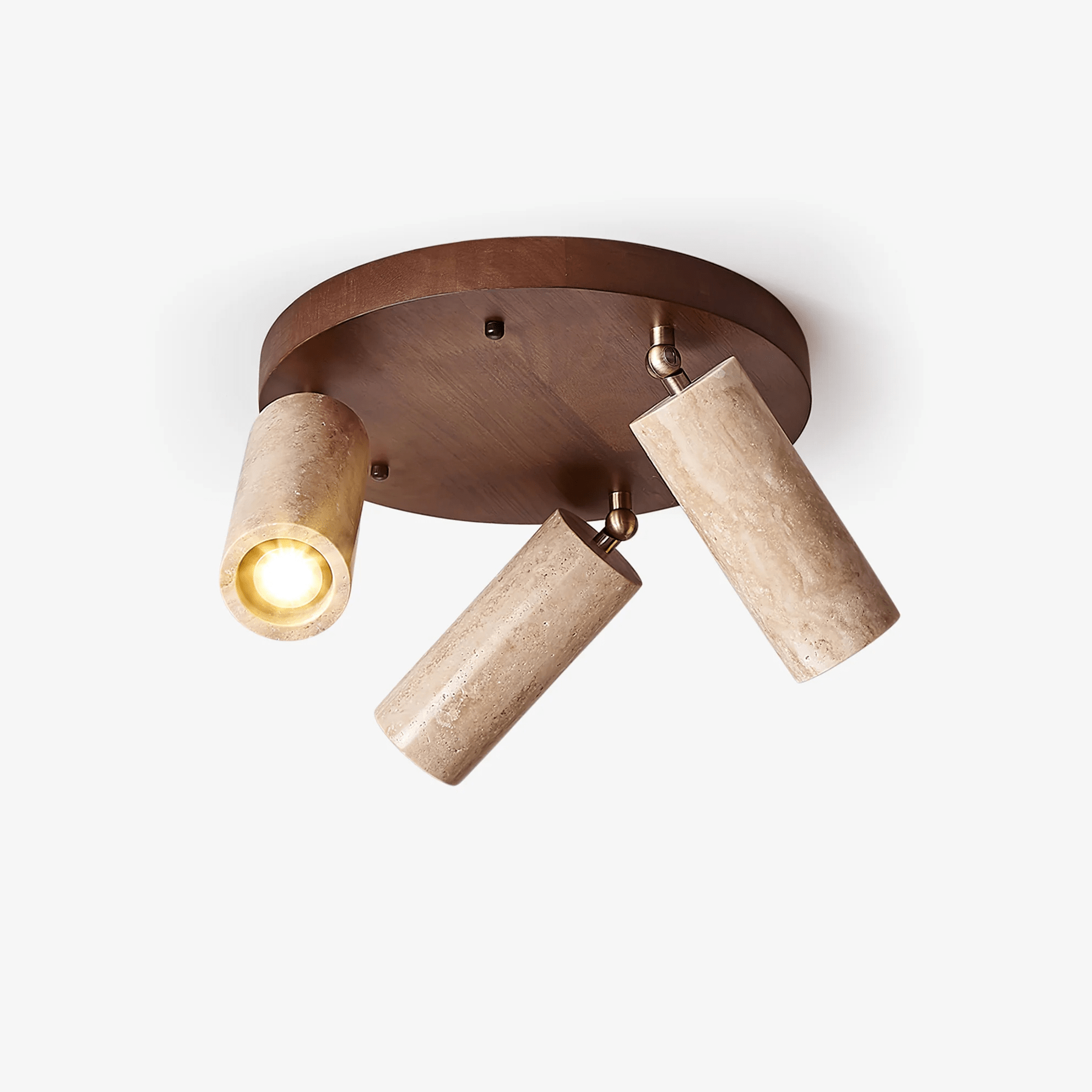 Zevenion Multi-Arm Travertine Ceiling Light - Blowlighting