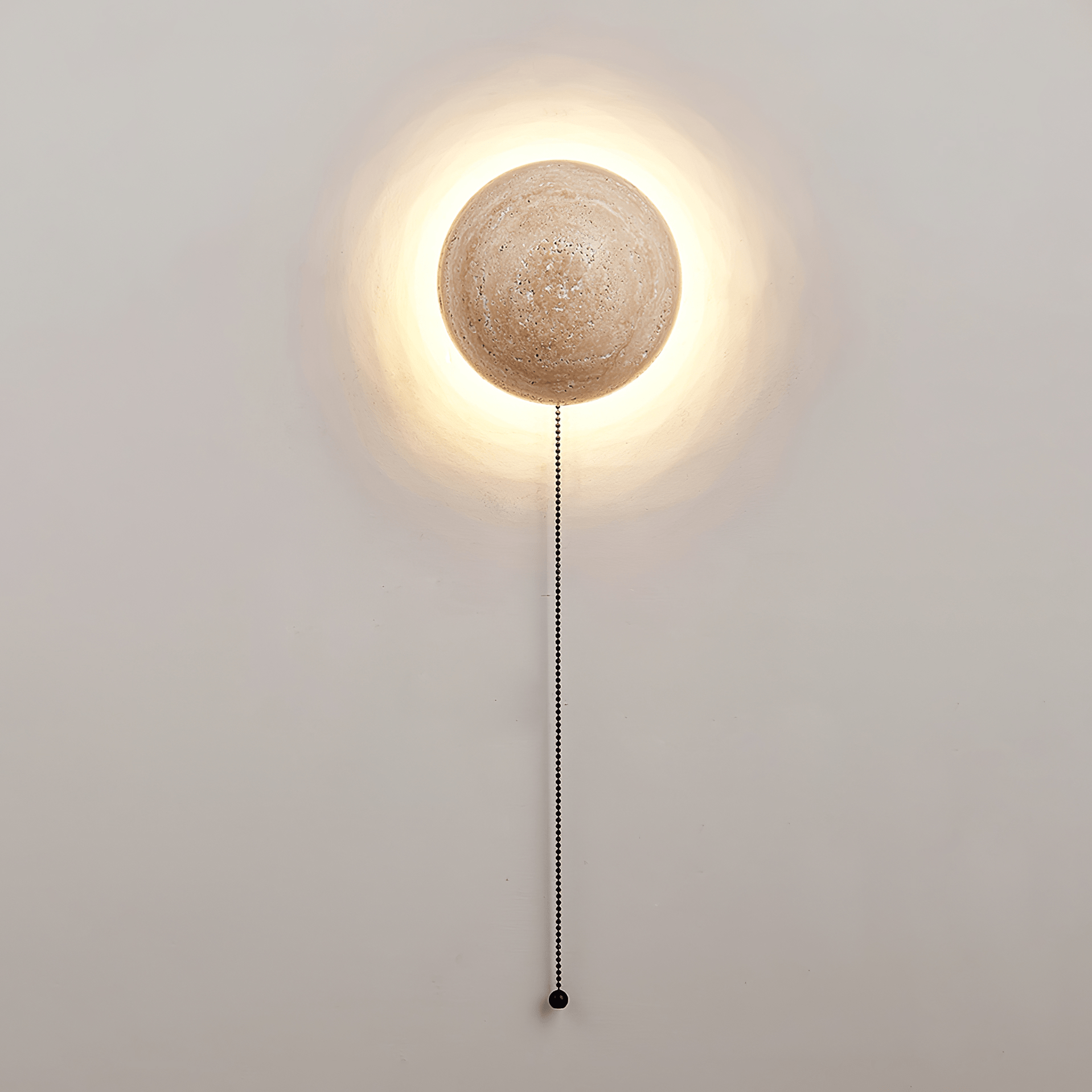 Nyvarion Minimalist Travertine Wall Light - Blowlighting