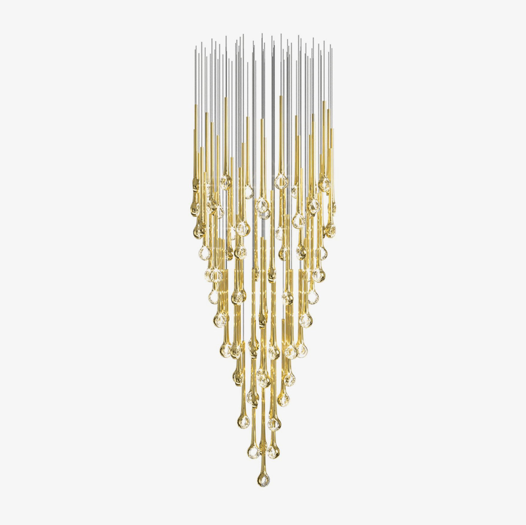 Cicarir Gradient Gold Glass Chandelier - Blowlighting
