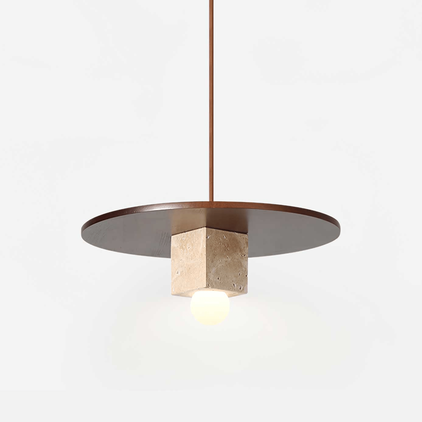 Ucariel Geometric Travertine Pendant Light - Blowlighting