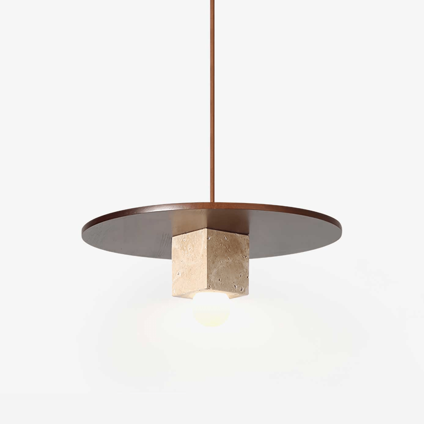 Ucariel Geometric Travertine Pendant Light - Blowlighting