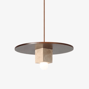 Ucariel Geometric Travertine Pendant Light - Blowlighting