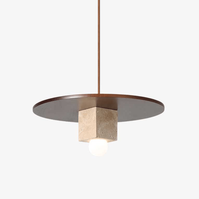 Ucariel Geometric Travertine Pendant Light - Blowlighting