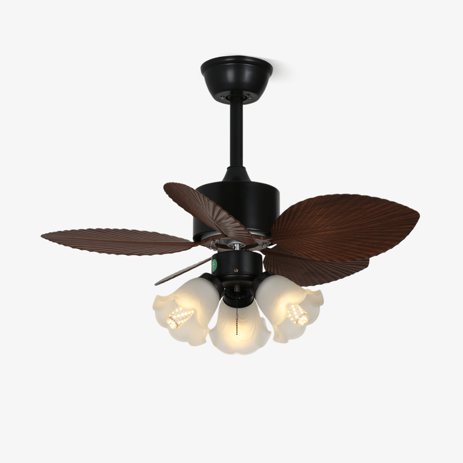 Florence Vintage Wood Ceiling Fan Light - Blowlighting