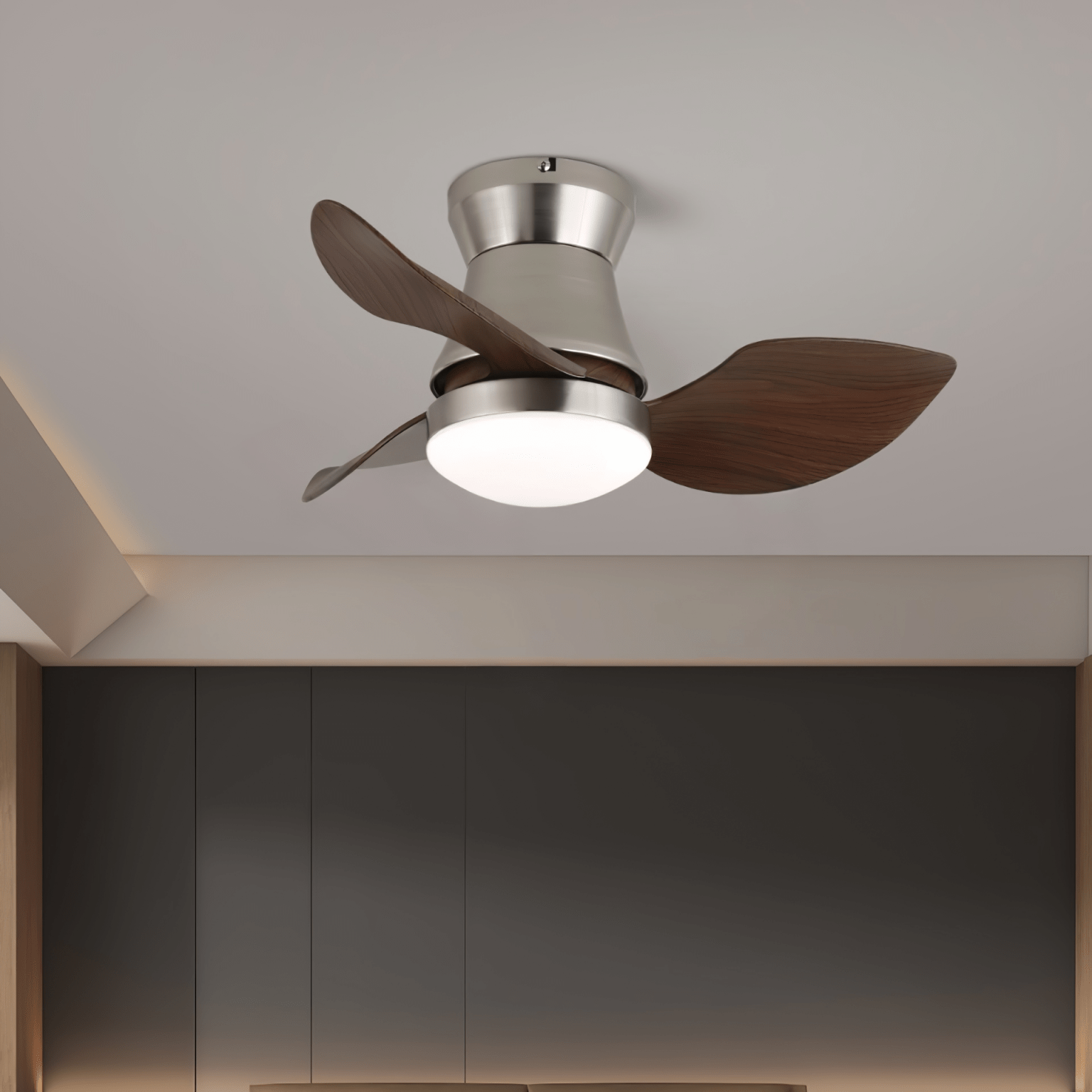 Kaelen Modern Wood Ceiling Fan Light - Blowlighting