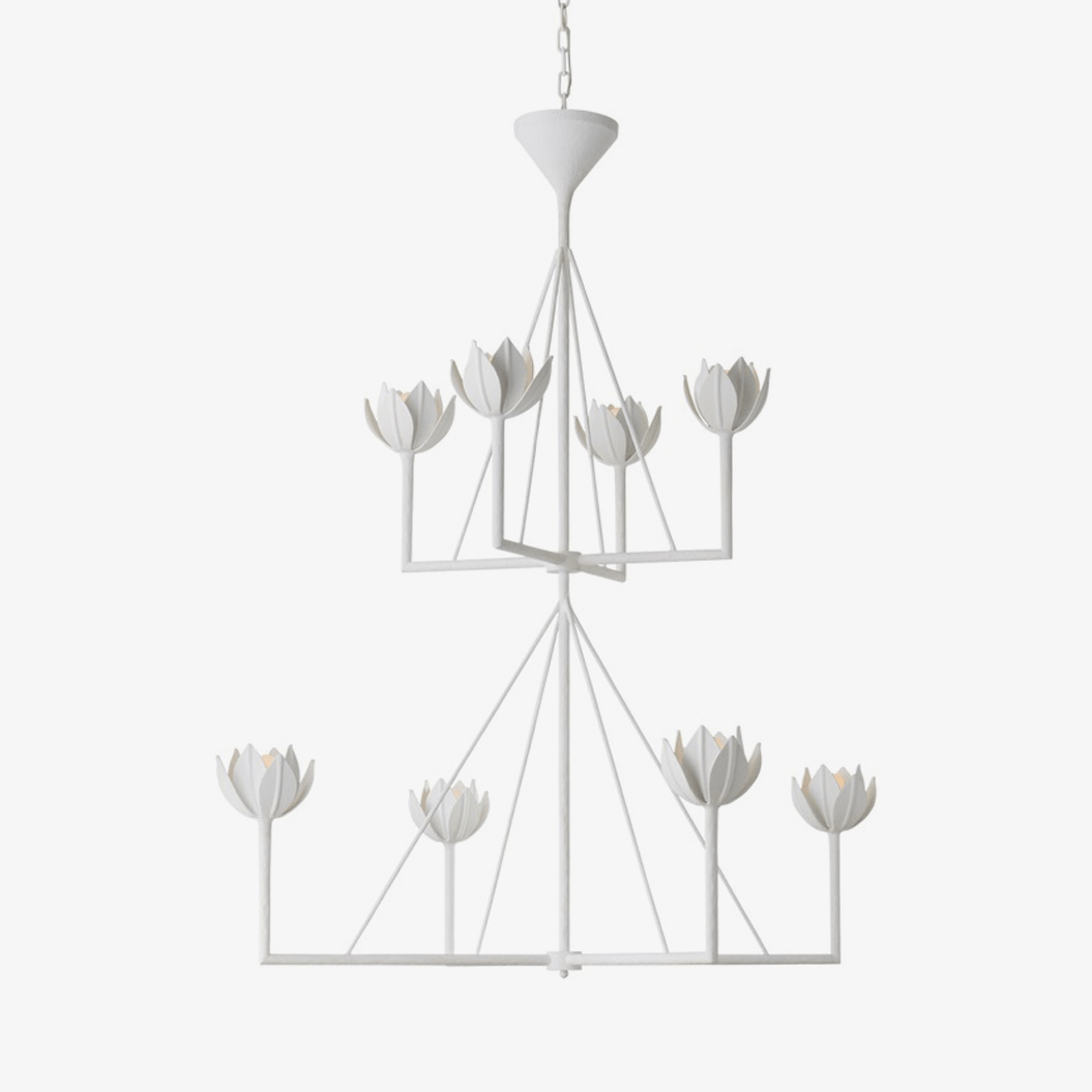 Ulmaris Floral Metal Chandelier - Blowlighting