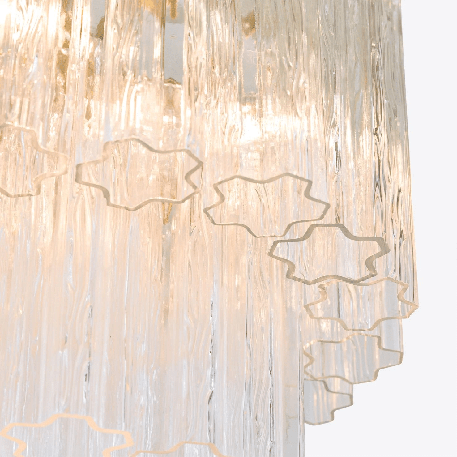 Aurora Chandelier Small Treviso Murano Glass Tube - Blowlighting