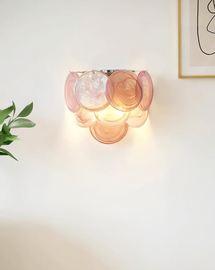 Aurora Wall Lamp Murano Glass Disc Artistic - Blowlighting