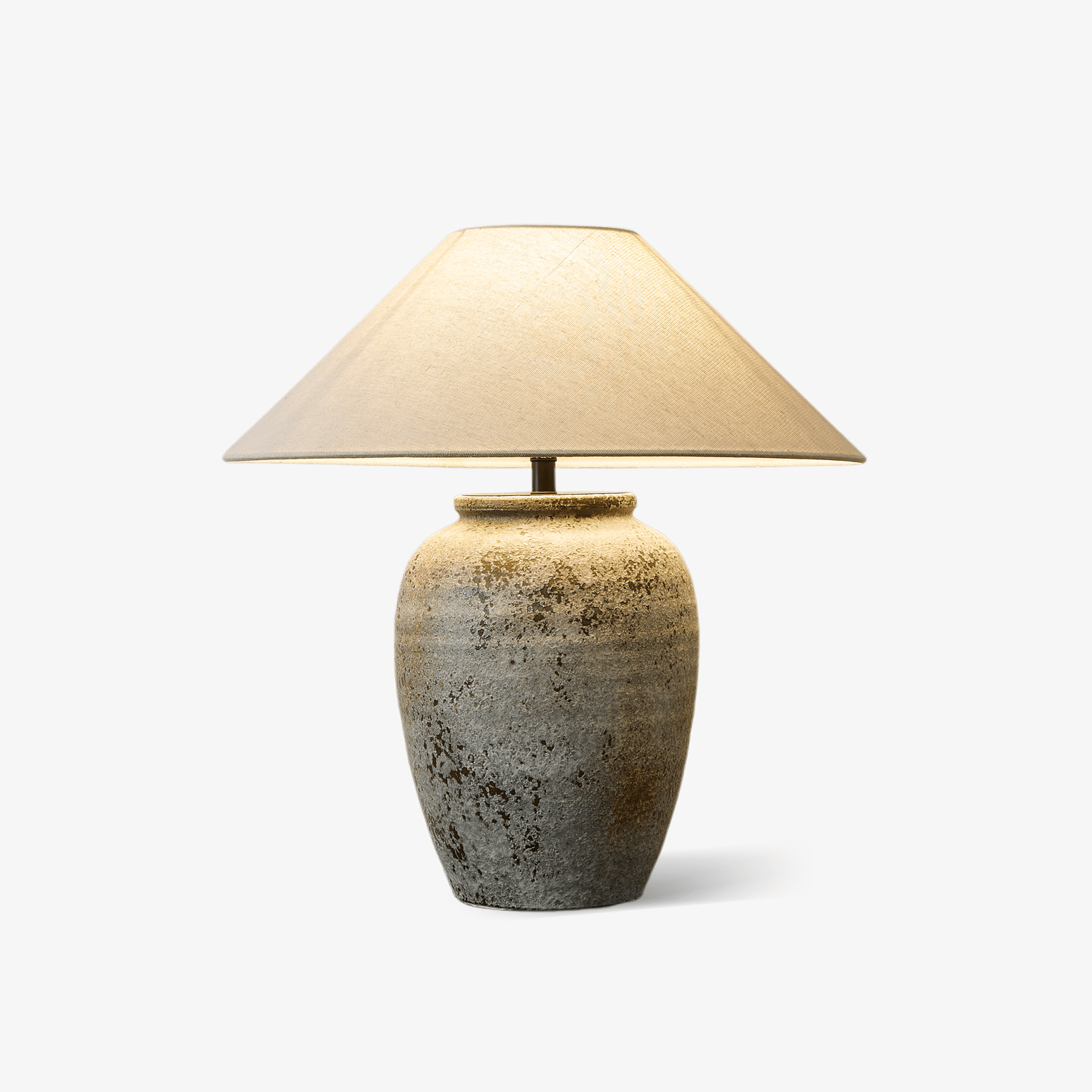 Tavira Aged Stone Table Lamp - Blowlighting